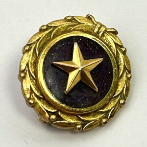 Gold Star Lapel Pin 1 August 1947 Act of Congress Engraved Initials